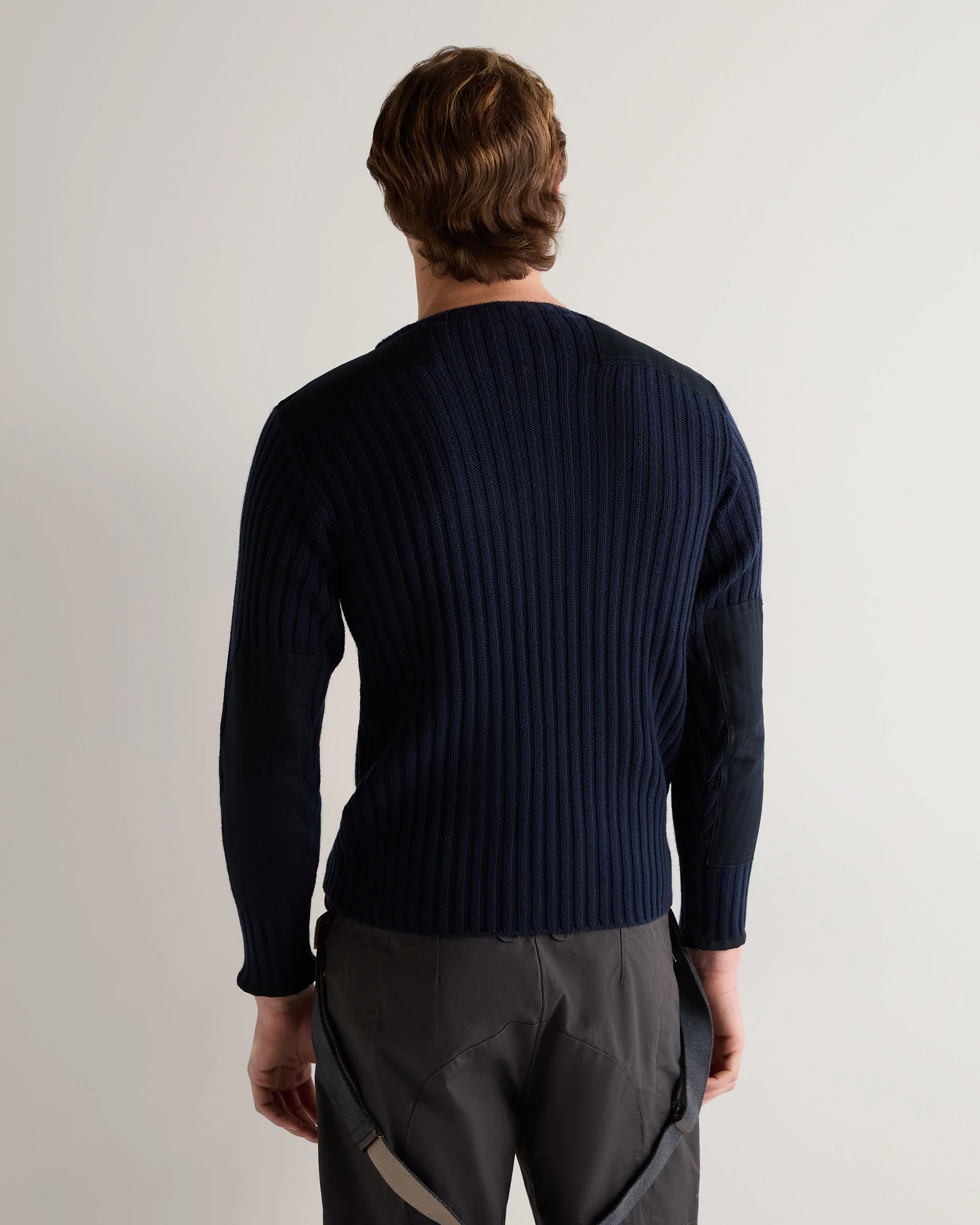 007 Ribbed Army Sweater Navy Blue - Image 12