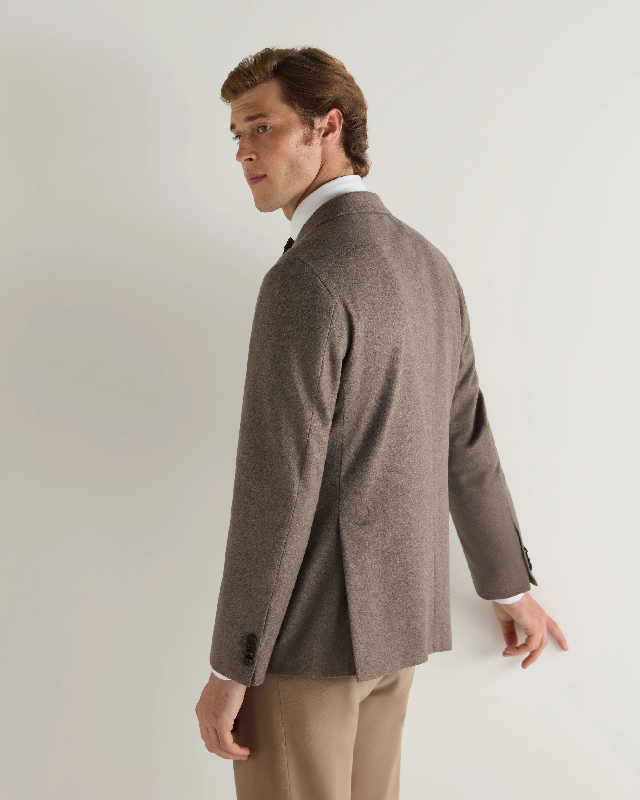 007 Ultra Soft Jacket Taupe Brown - Image 5