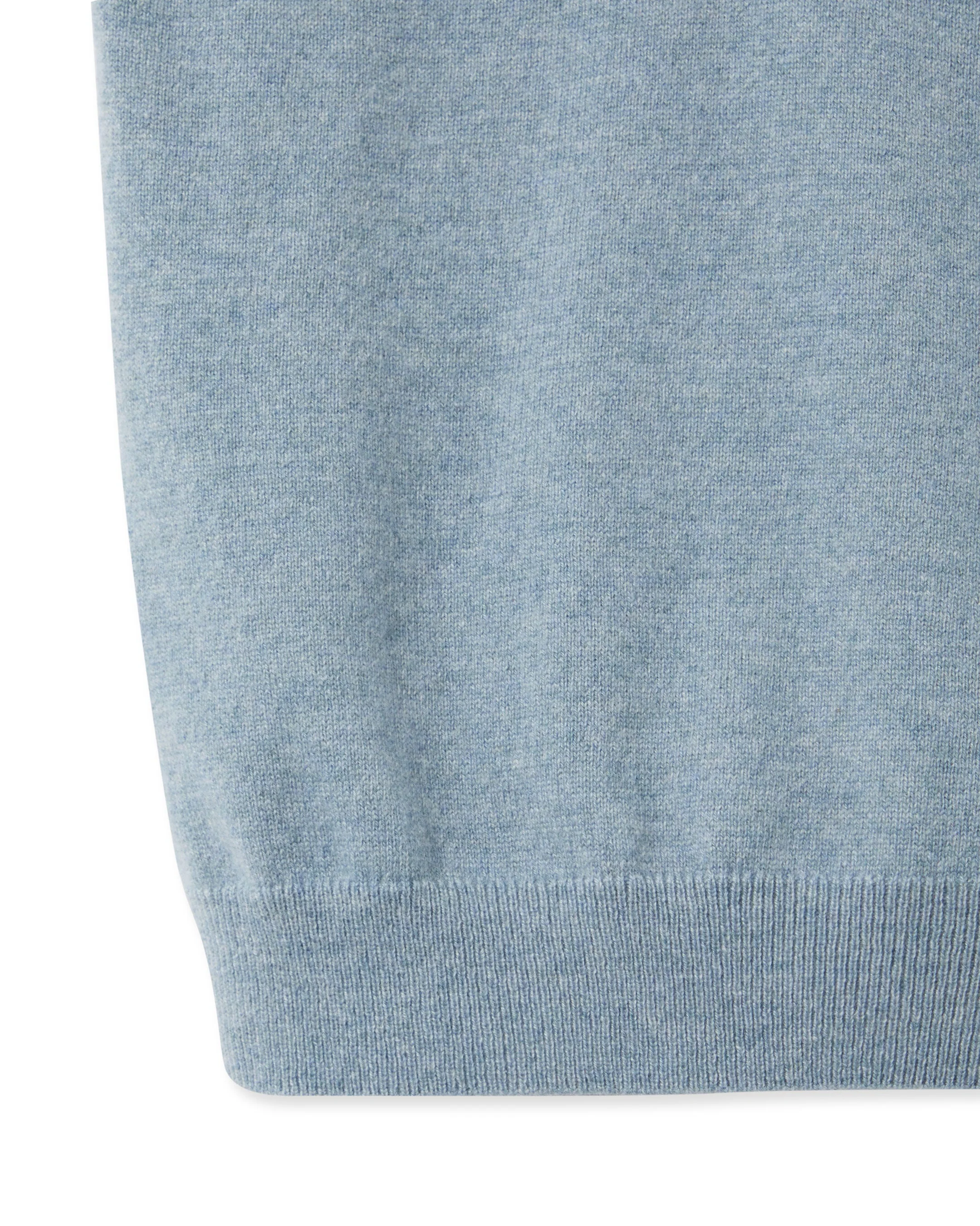 Boys Cashmere Slipover Heather Blue - Image 4