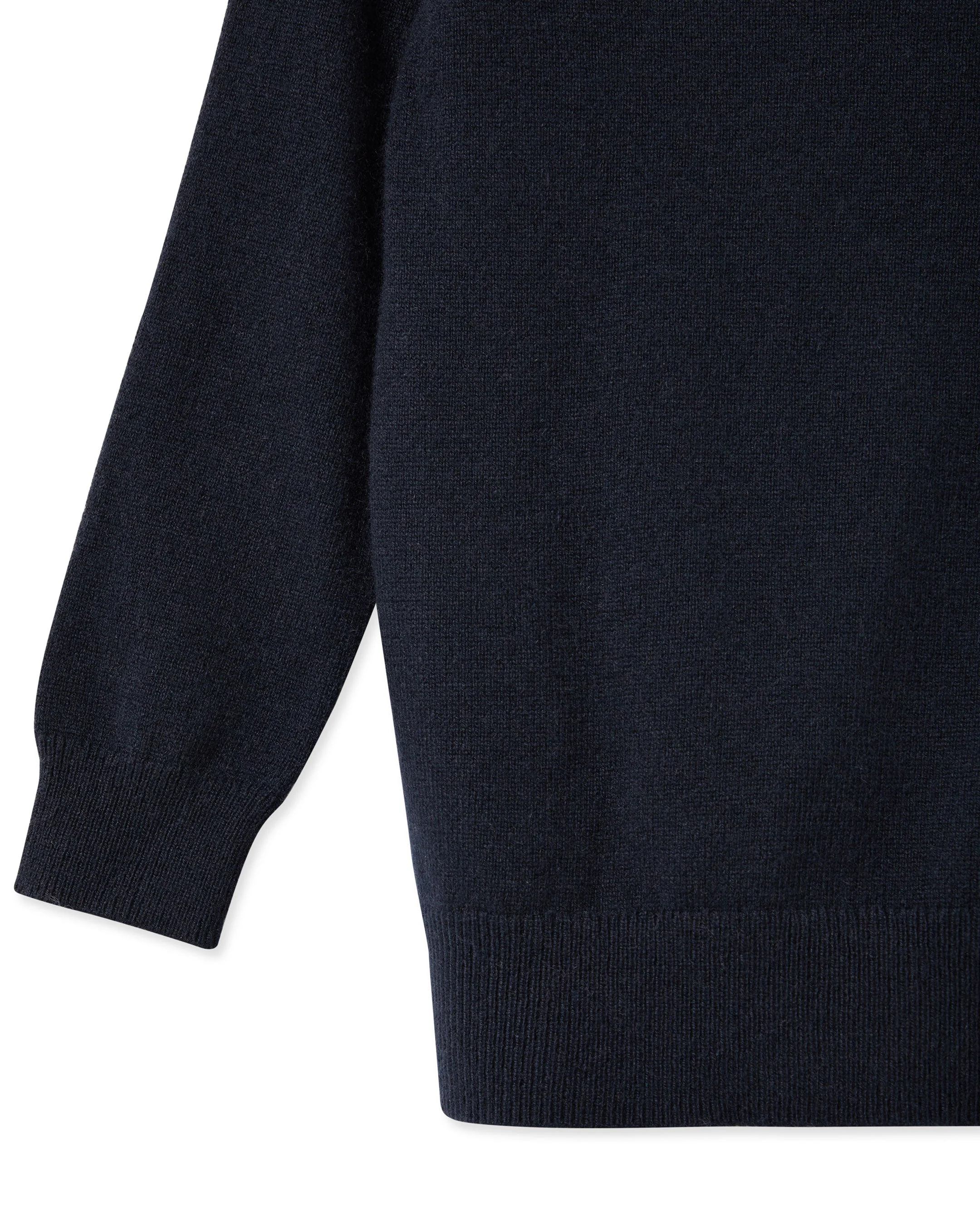 Boys Round Neck Cashmere Sweater Navy Blue - Image 4