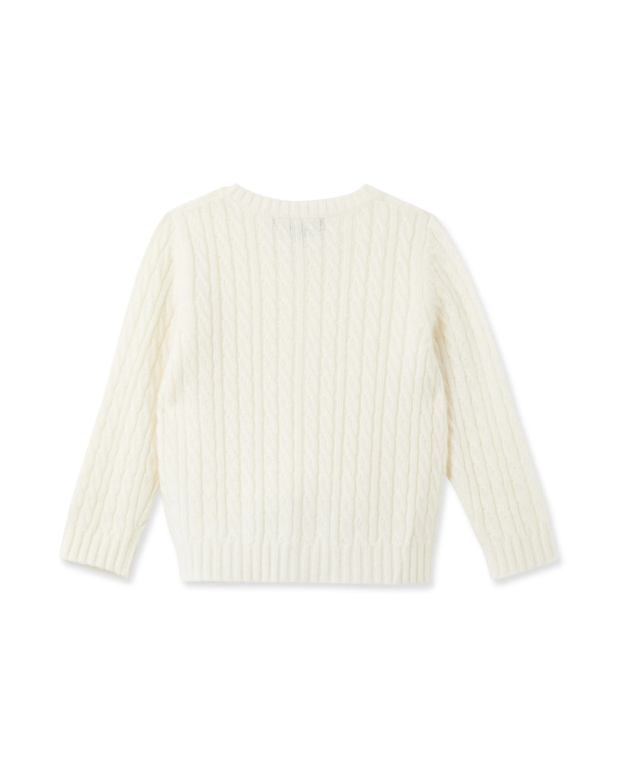 Cashmere Cable Cardigan New Ivory White - Image 7
