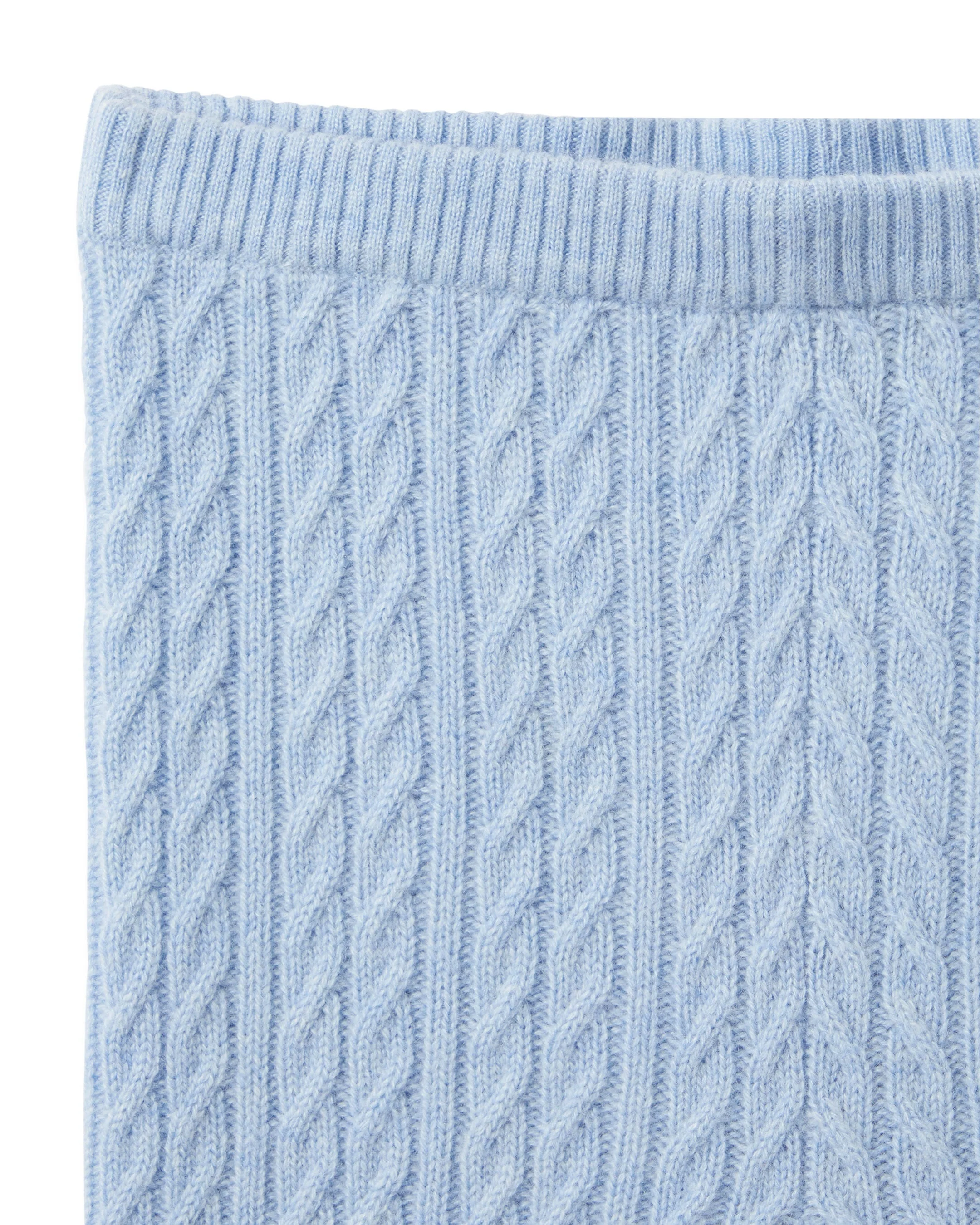 Cable Cashmere Leggings Cornflower Blue - Image 7