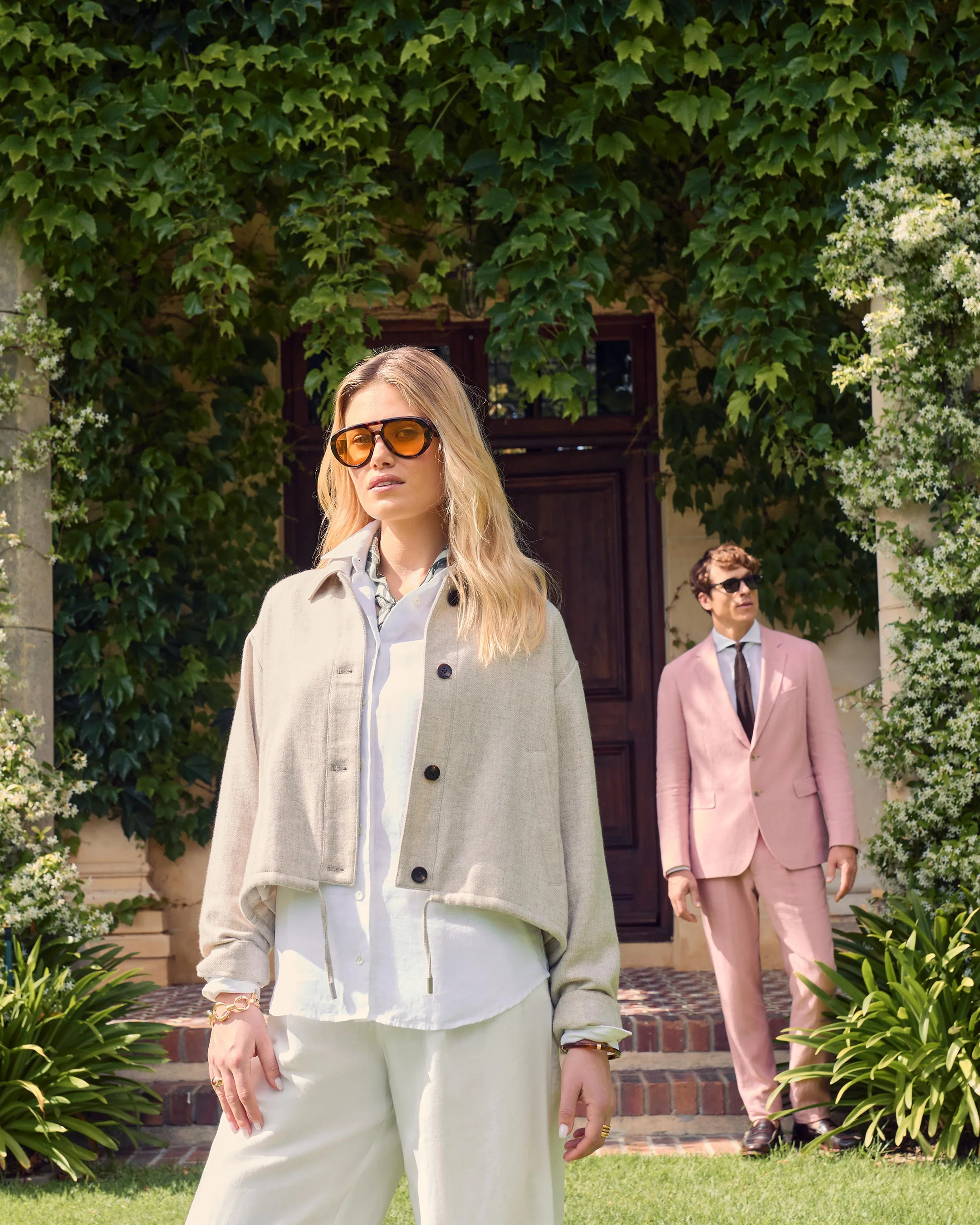 Men's Atrani Linen Pant Pink - Image 9