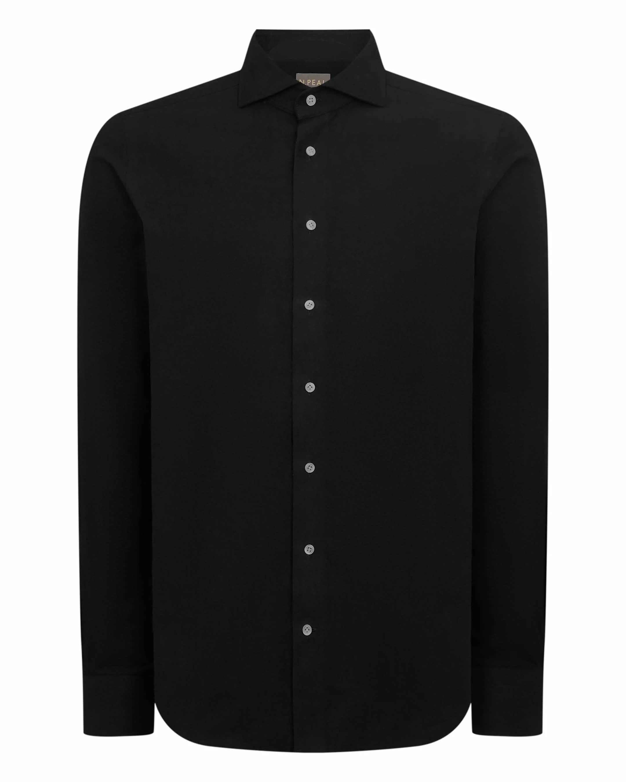 Men's Cannes Soft Cotton Flannel Shirt Black - Image 2