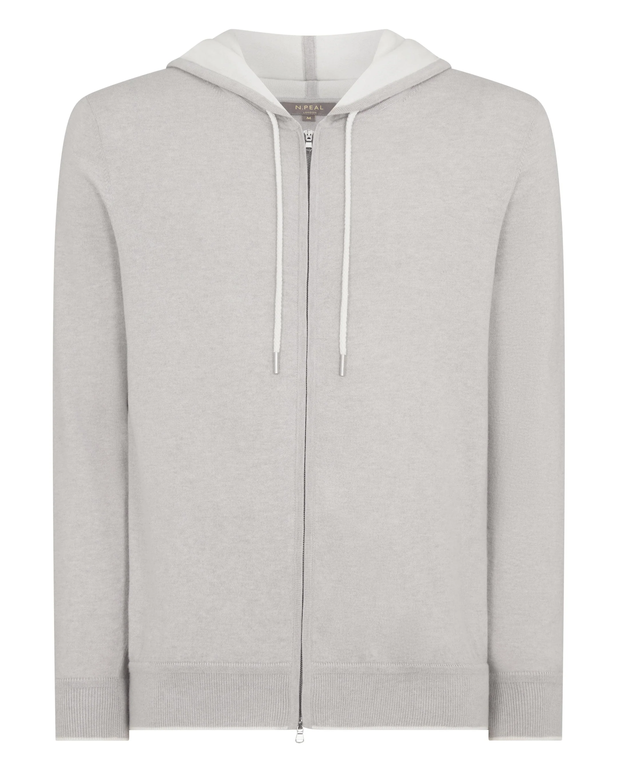 Men's Cotton Blend Hoodie Fumo Grey - Image 2