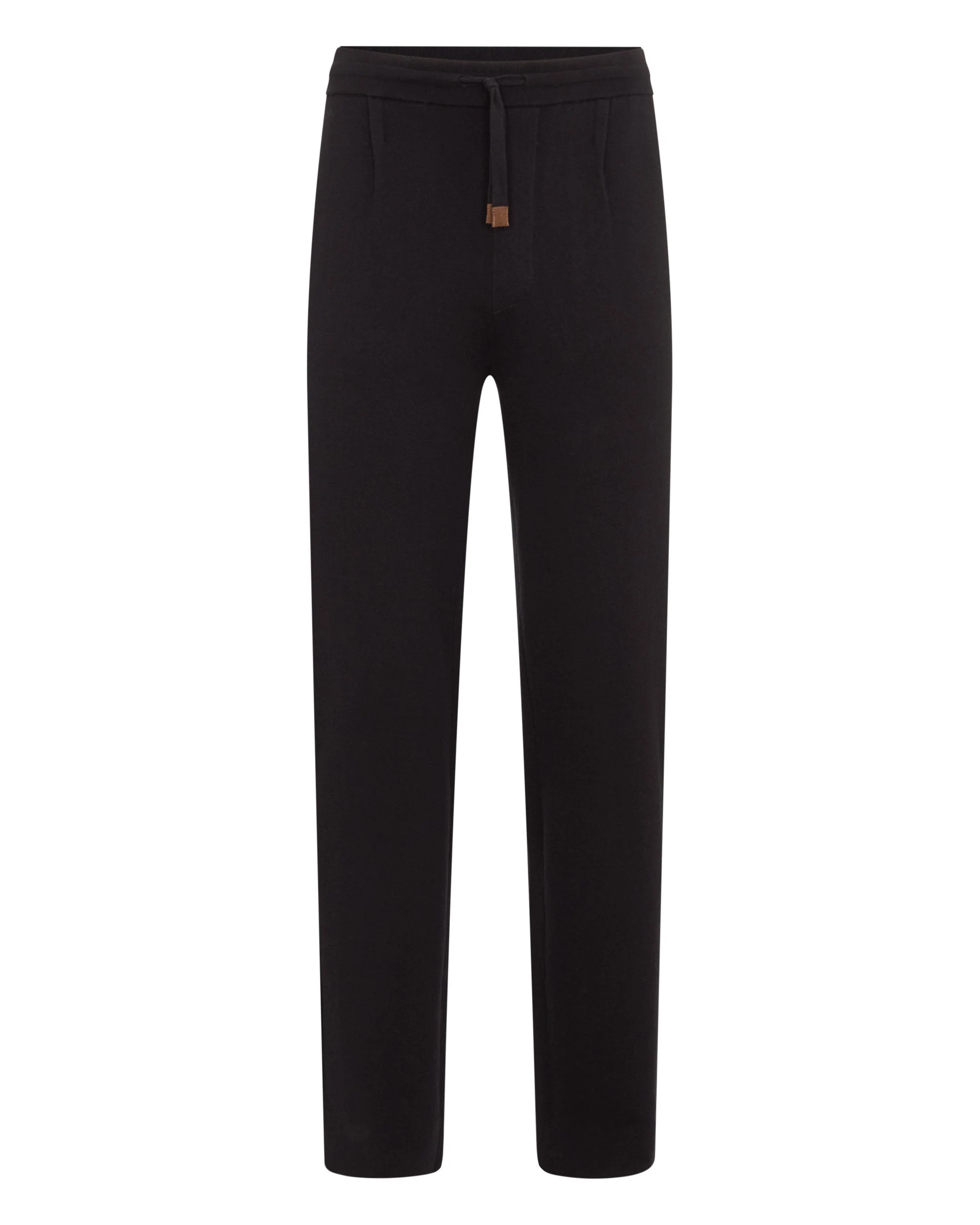 Men's Double Face Cotton Blend Pants Black - Image 2
