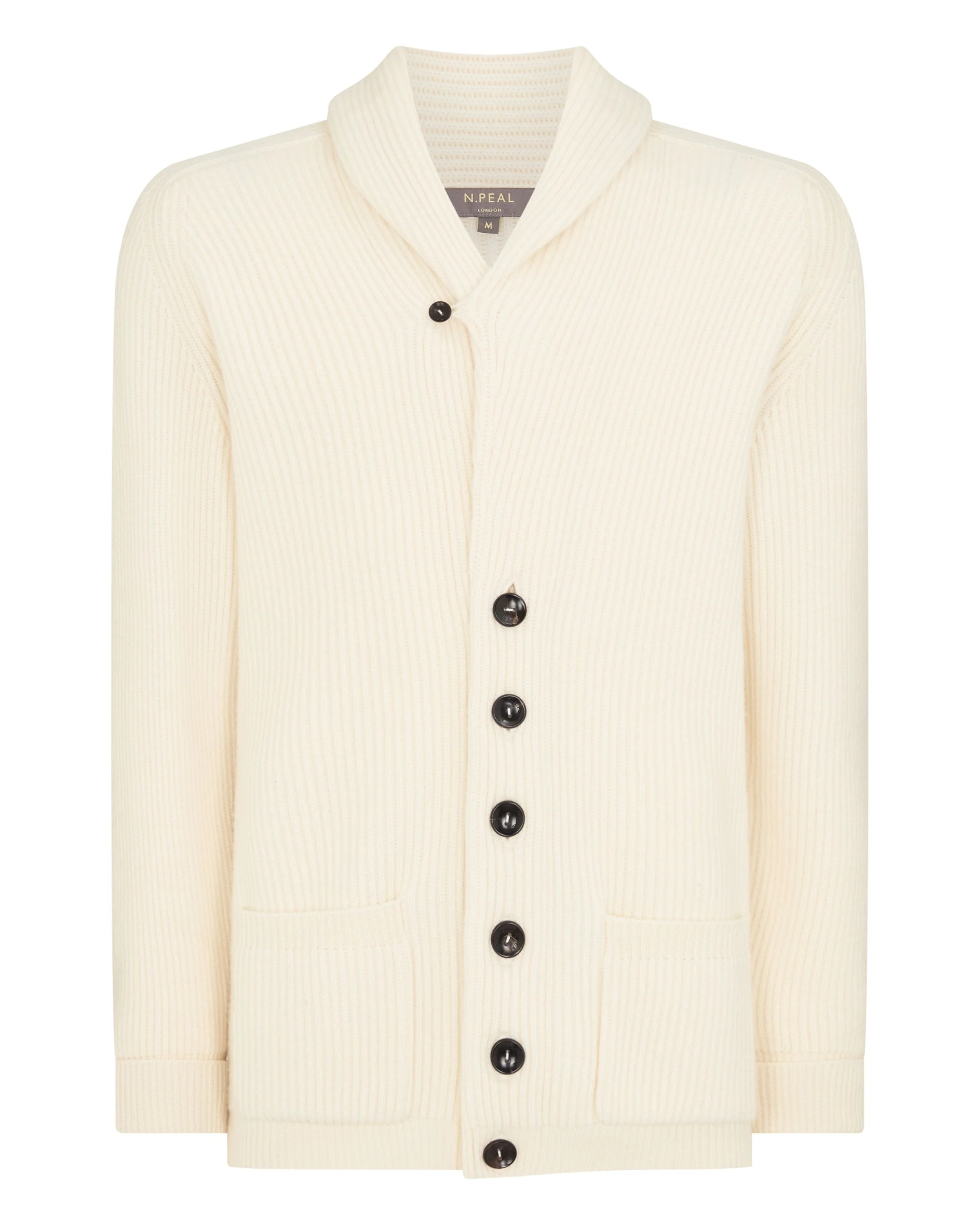 Men's Kensington Cashmere Cardigan New Ivory White - Image 2