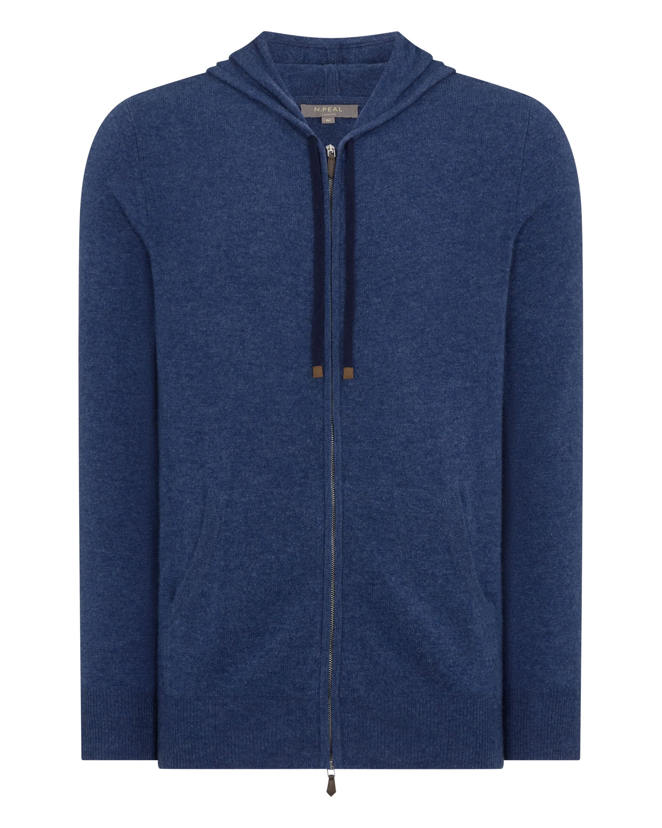 Men's Ladbroke Cashmere Hoodie Bright Denim Blue - Image 2