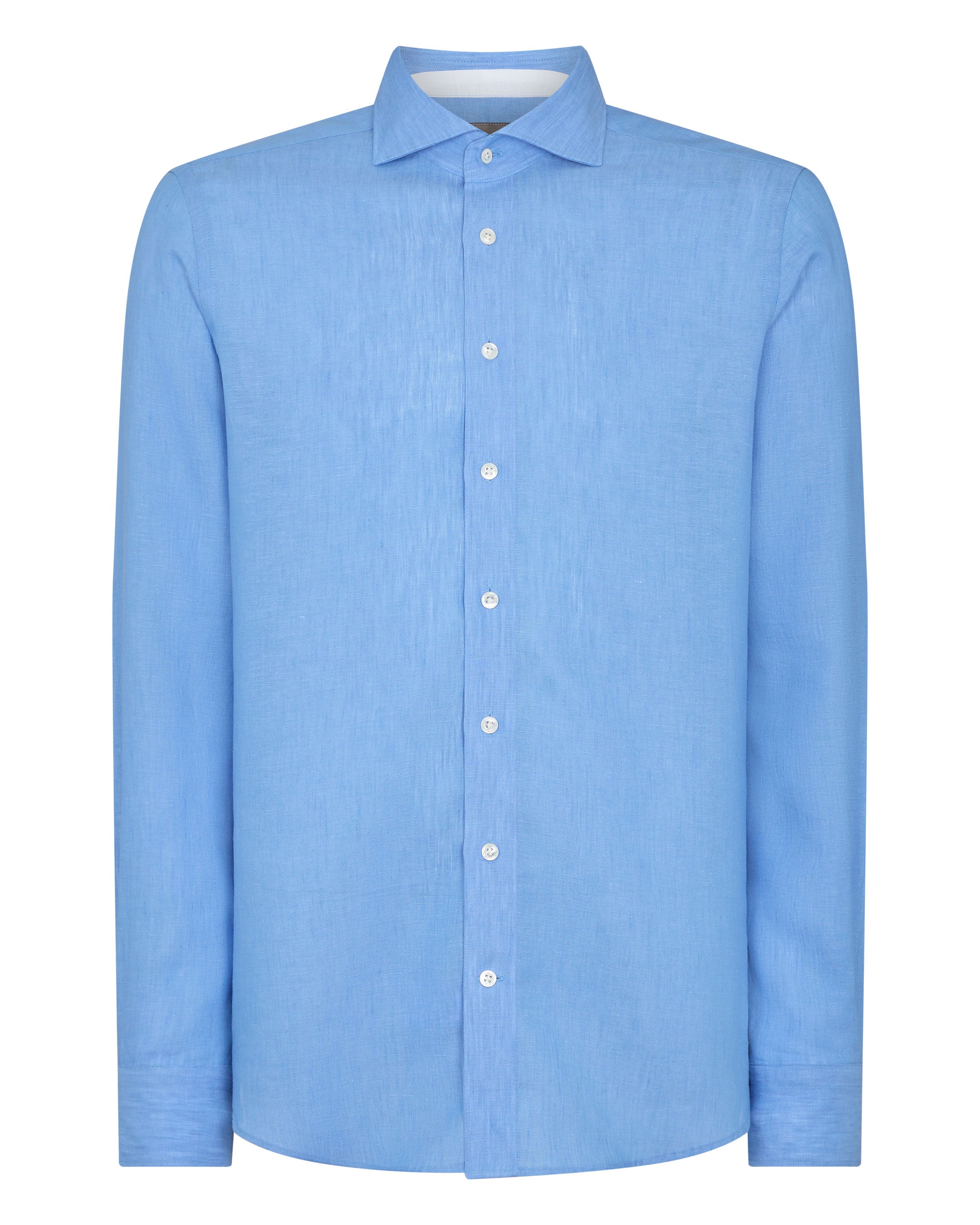 Men's Cannes Linen Shirt Blue - Image 2