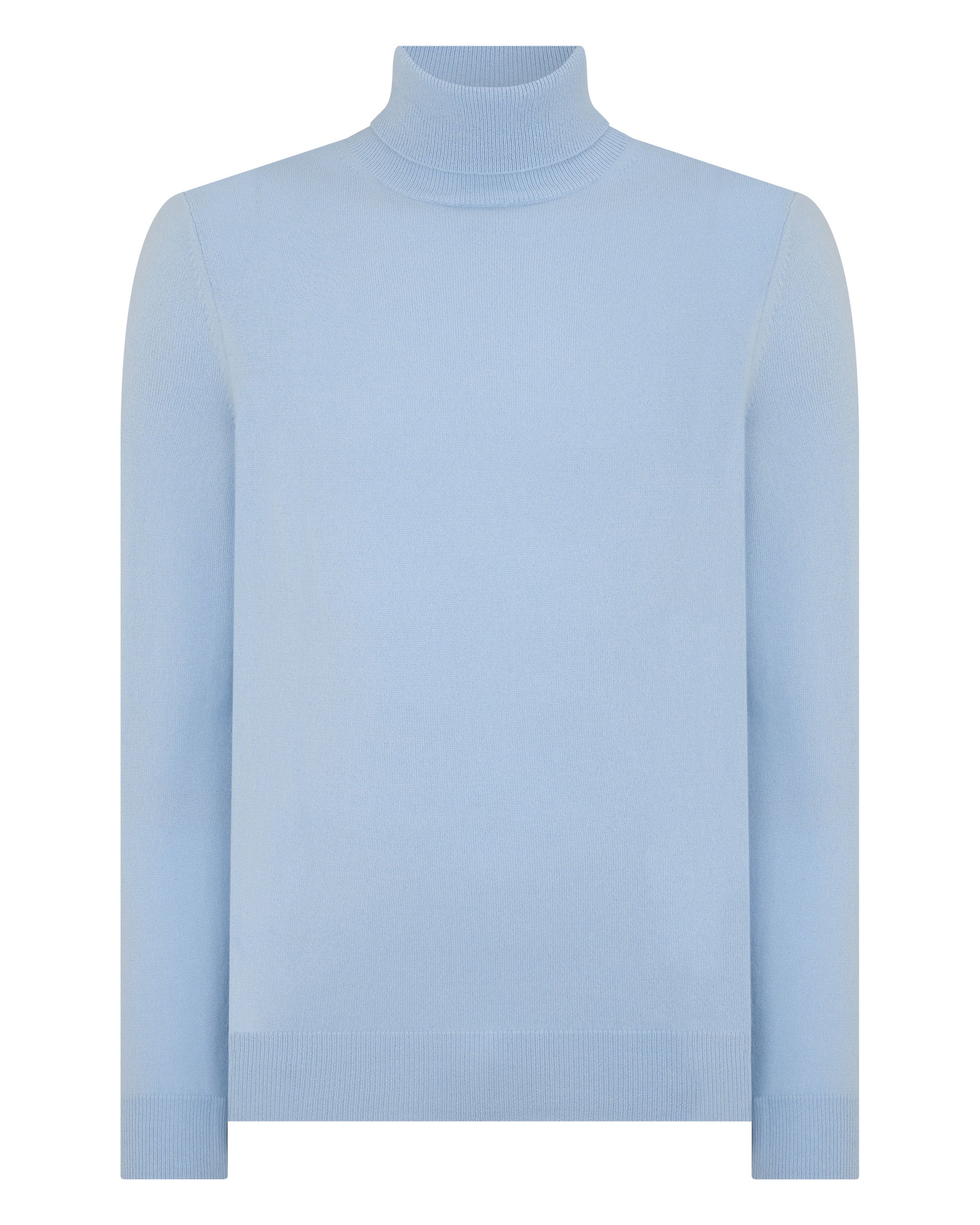 Men's Trafalgar Turtle Neck Cashmere Sweater Sea Mist Blue - Image 2