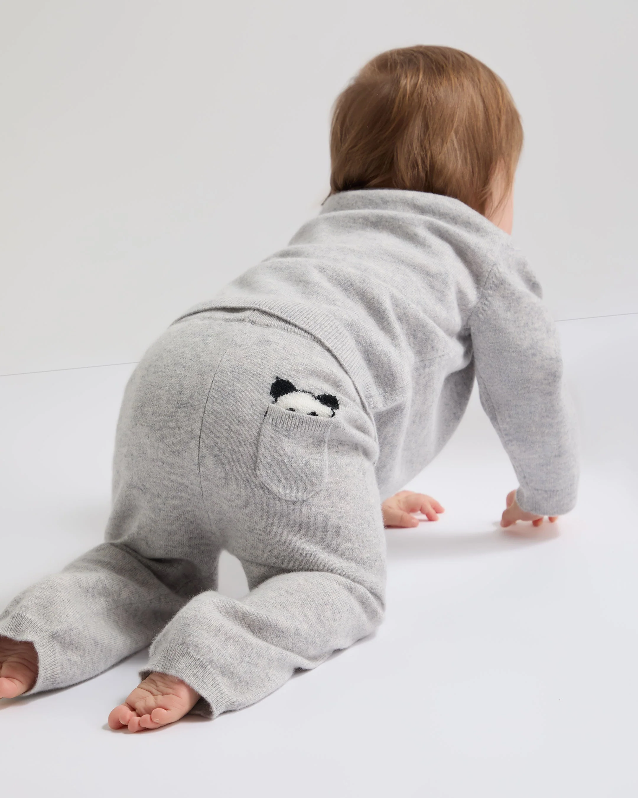 Panda Pocket Cashmere Leggings Fumo Grey - Image 5