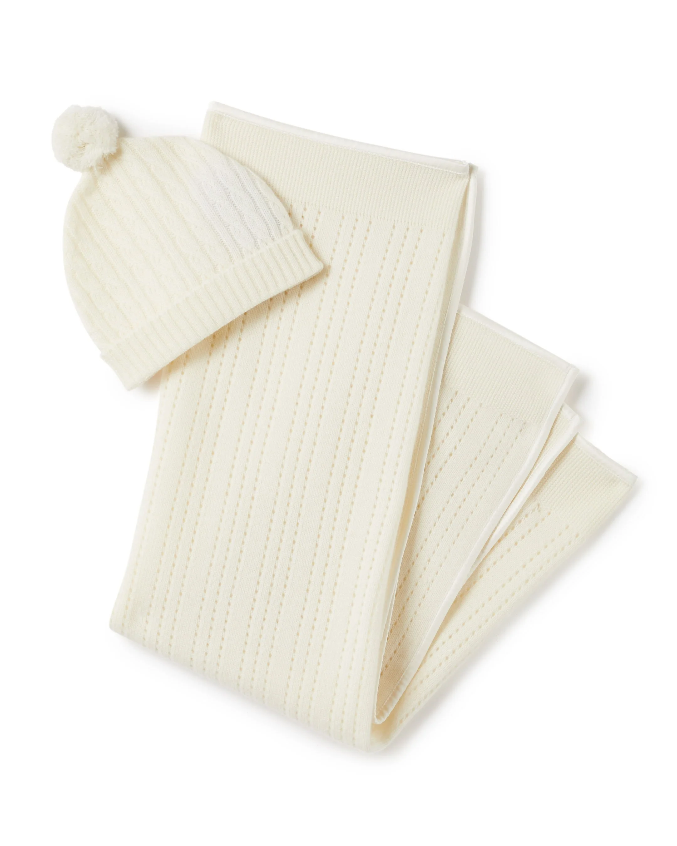 Pointelle Baby Cashmere Blanket New Ivory White - Image 4