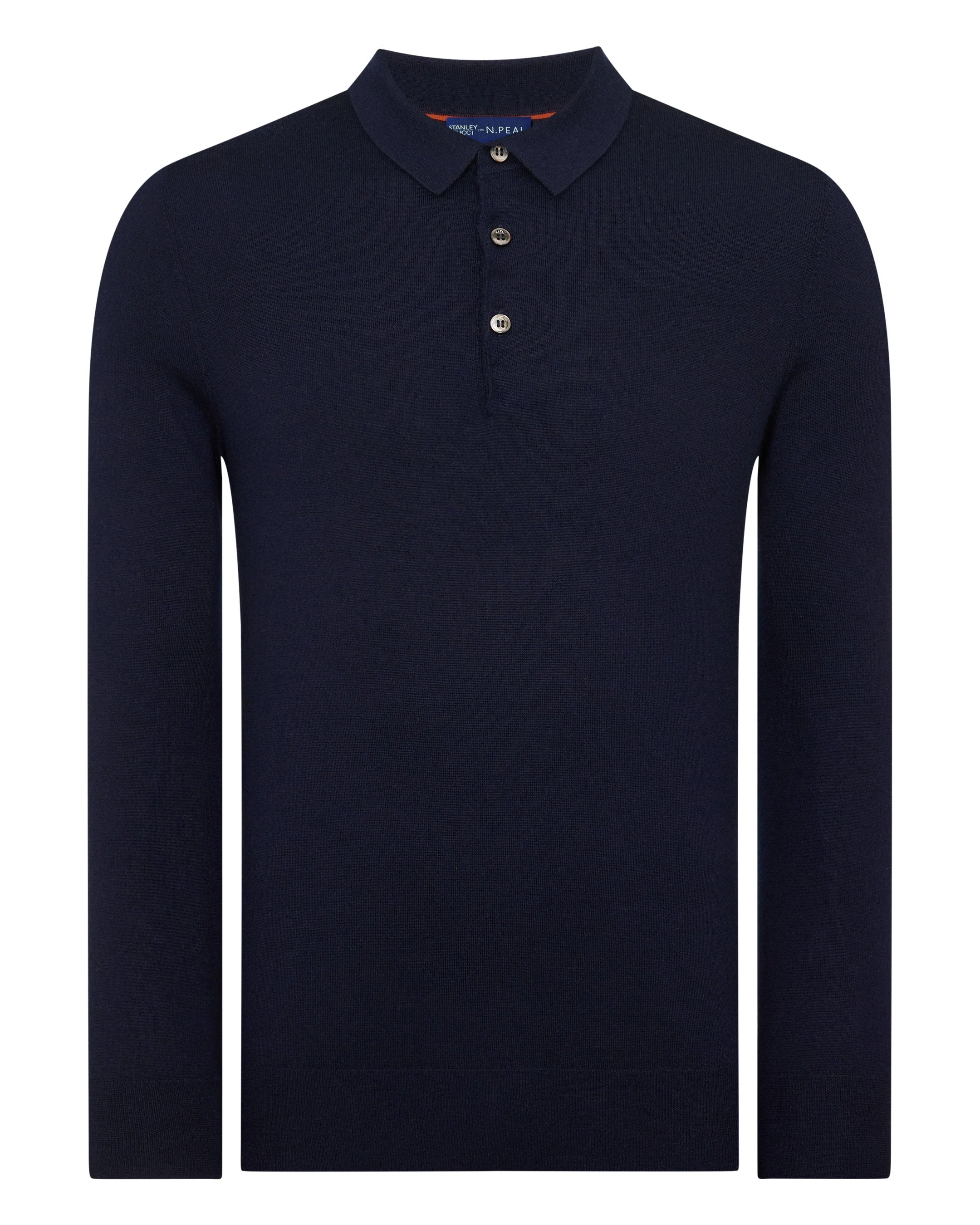 TUCCI SUPERFINE POLO SHIRT Navy Blue - Image 2
