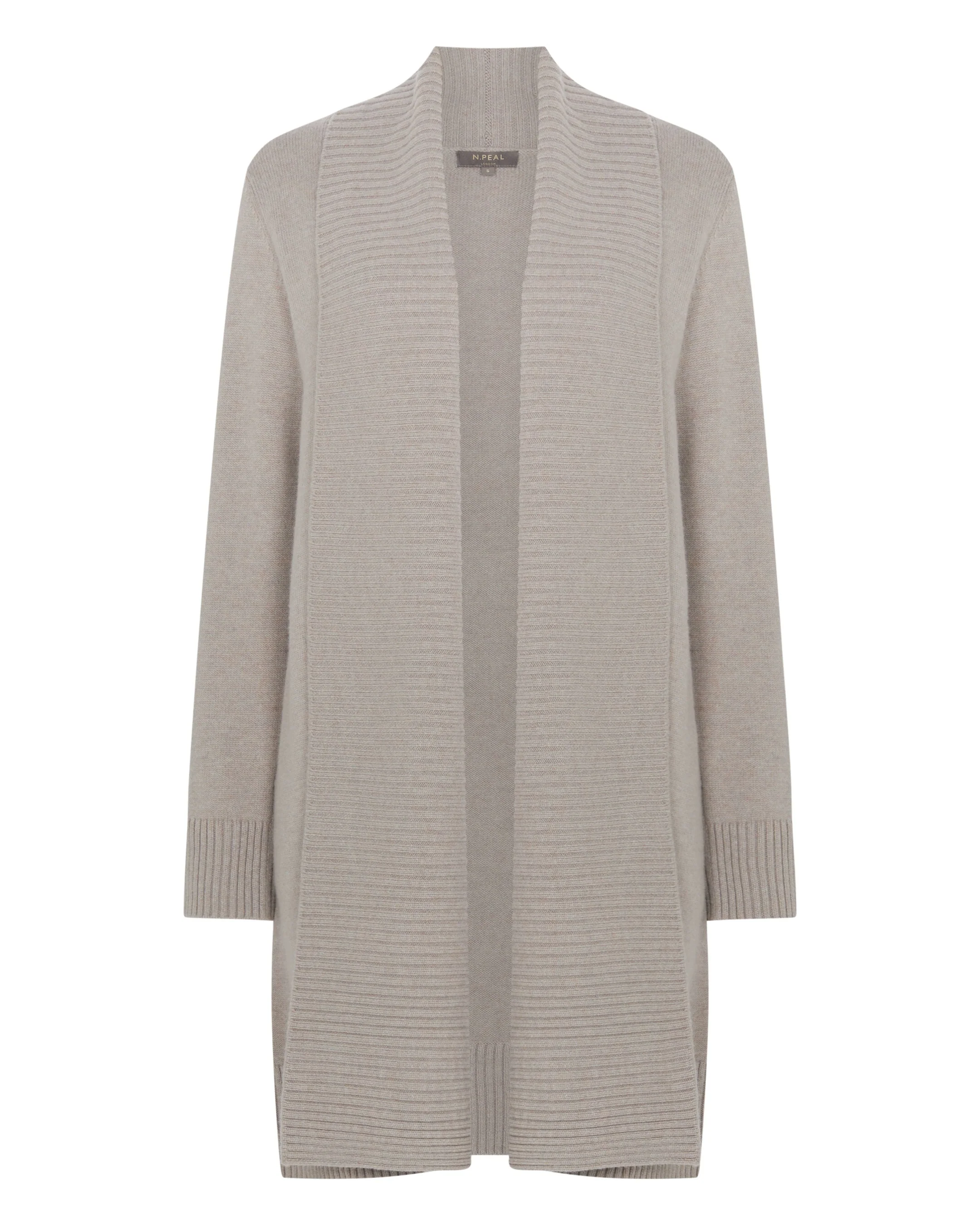 Women's Abbey Cashmere Cardigan Oat Grey - Image 2