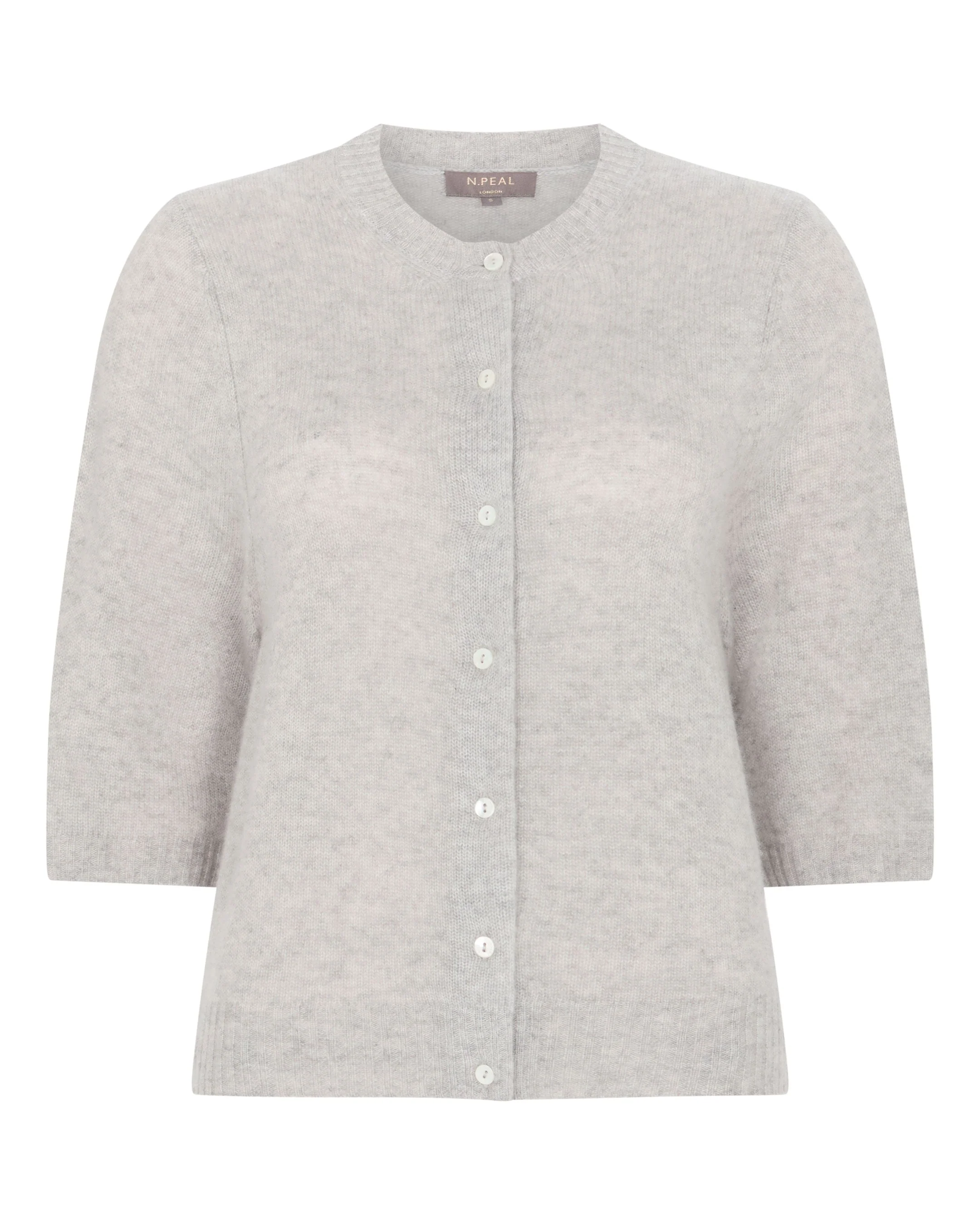 Women's Air Cashmere Cardigan Fumo Grey - Image 2