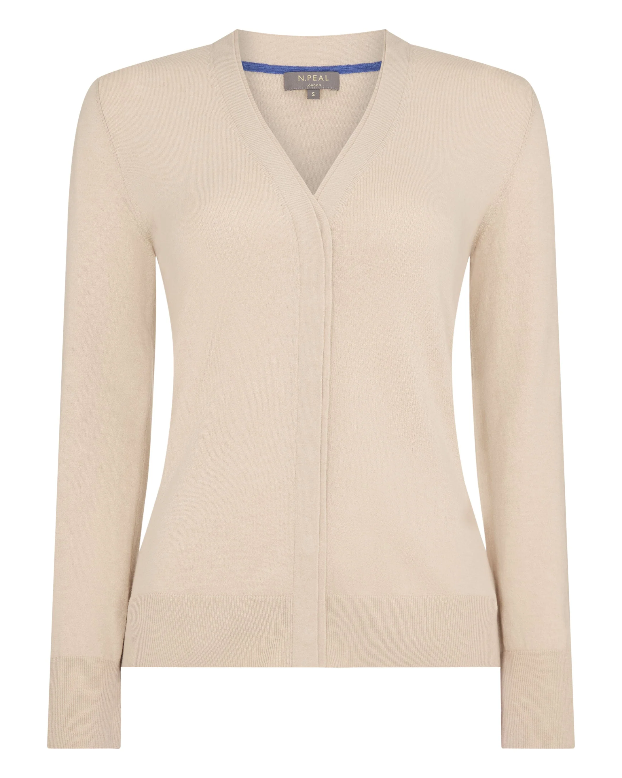 Women's Cotton Cashmere Cardigan Natural Brown - Image 2