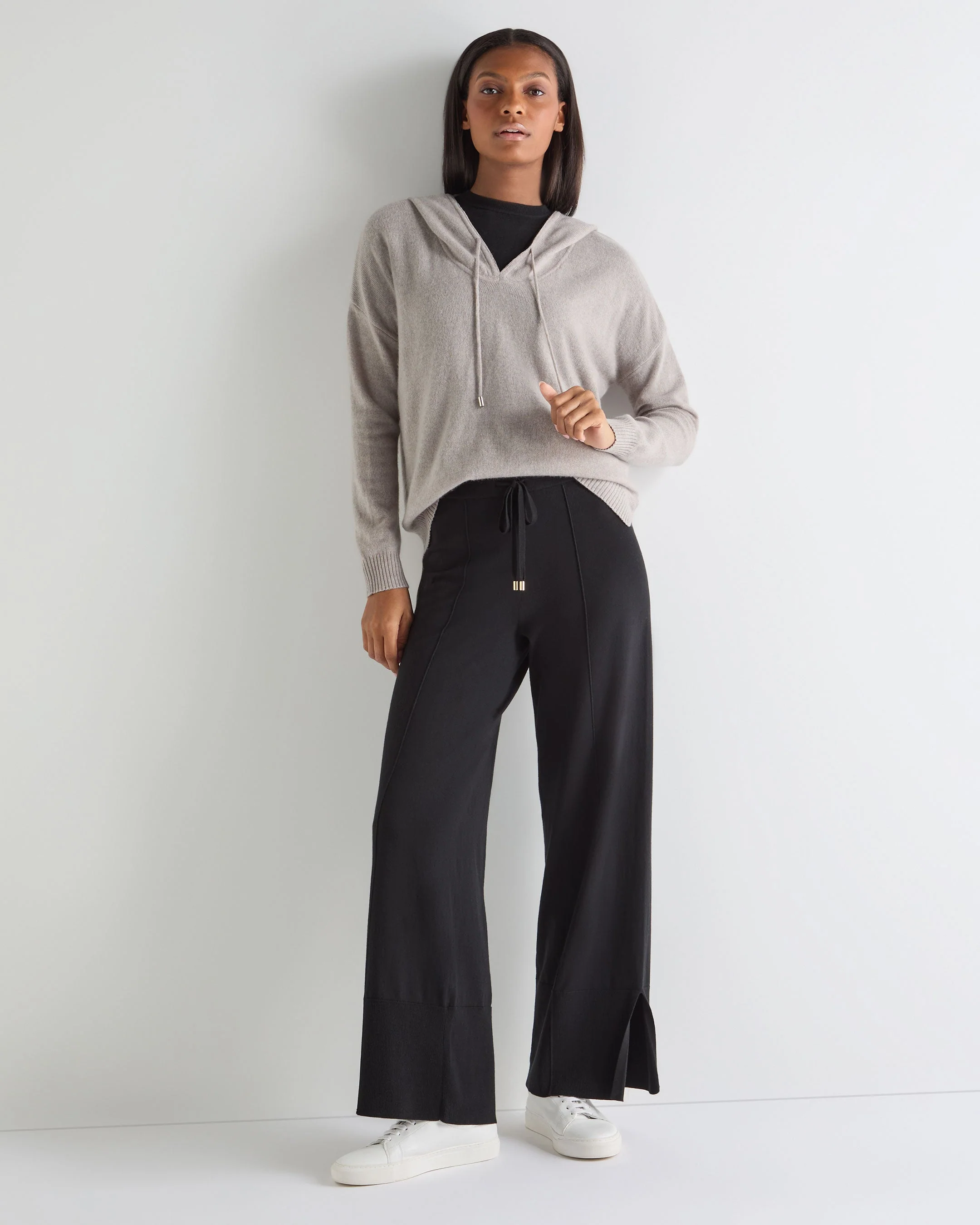 Women's Cotton Cashmere Pant Black - Image 3