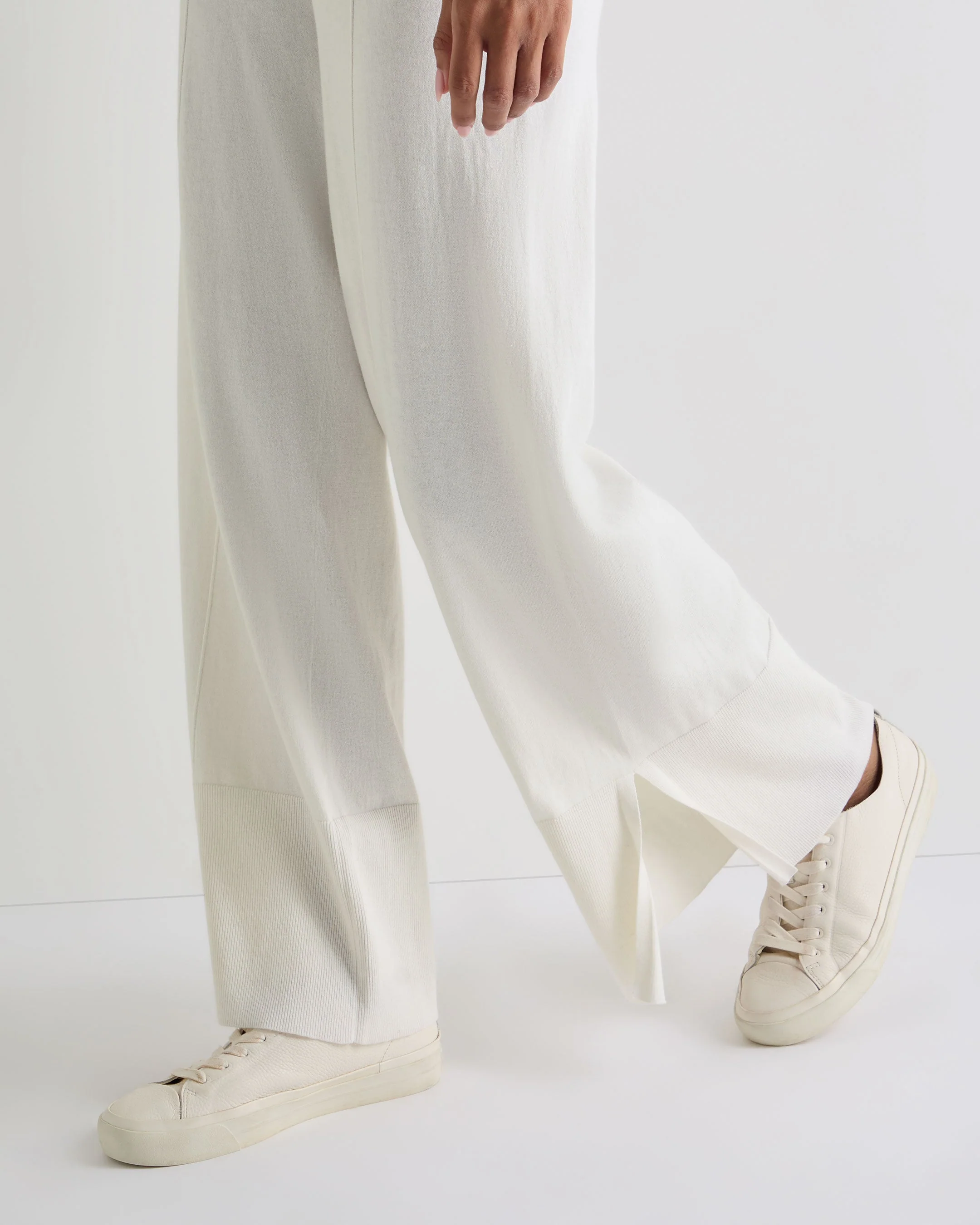 Women's Cotton Cashmere Pant New Ivory White - Image 6