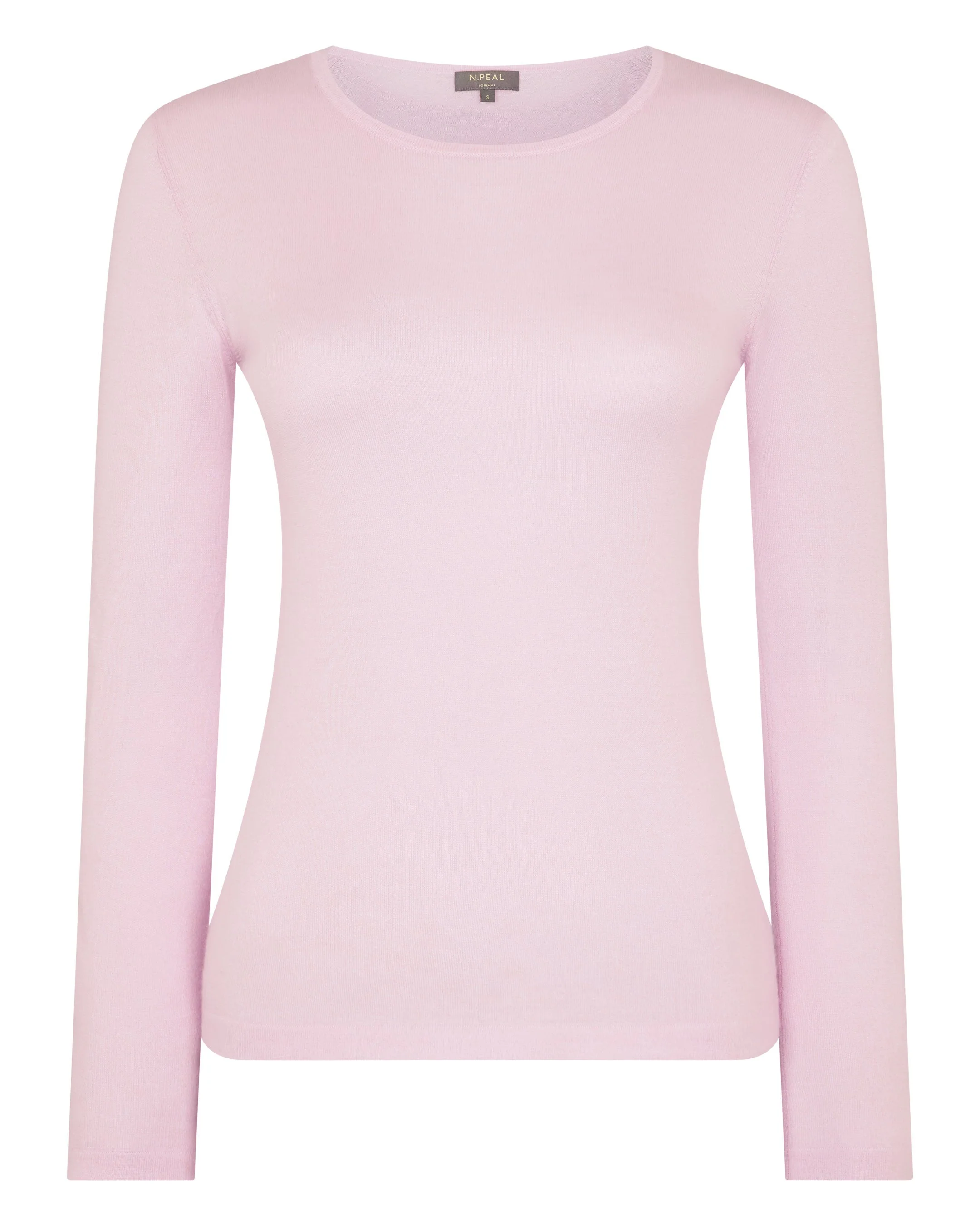 Women's Eden Superfine Cashmere Round Neck Top Rosewater Pink - Image 2
