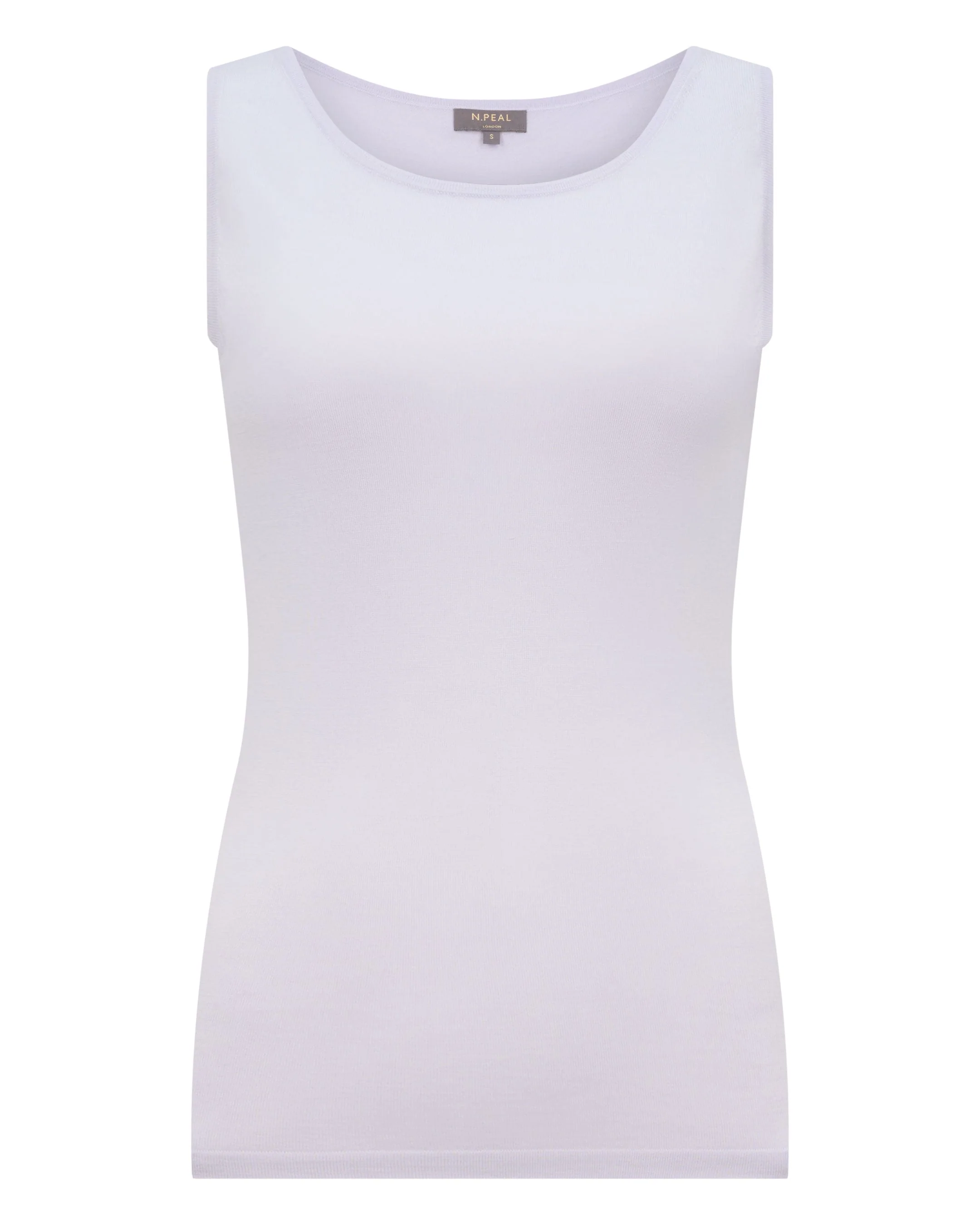Women's Ella Superfine Cashmere Shell Top Lavender Purple - Image 2