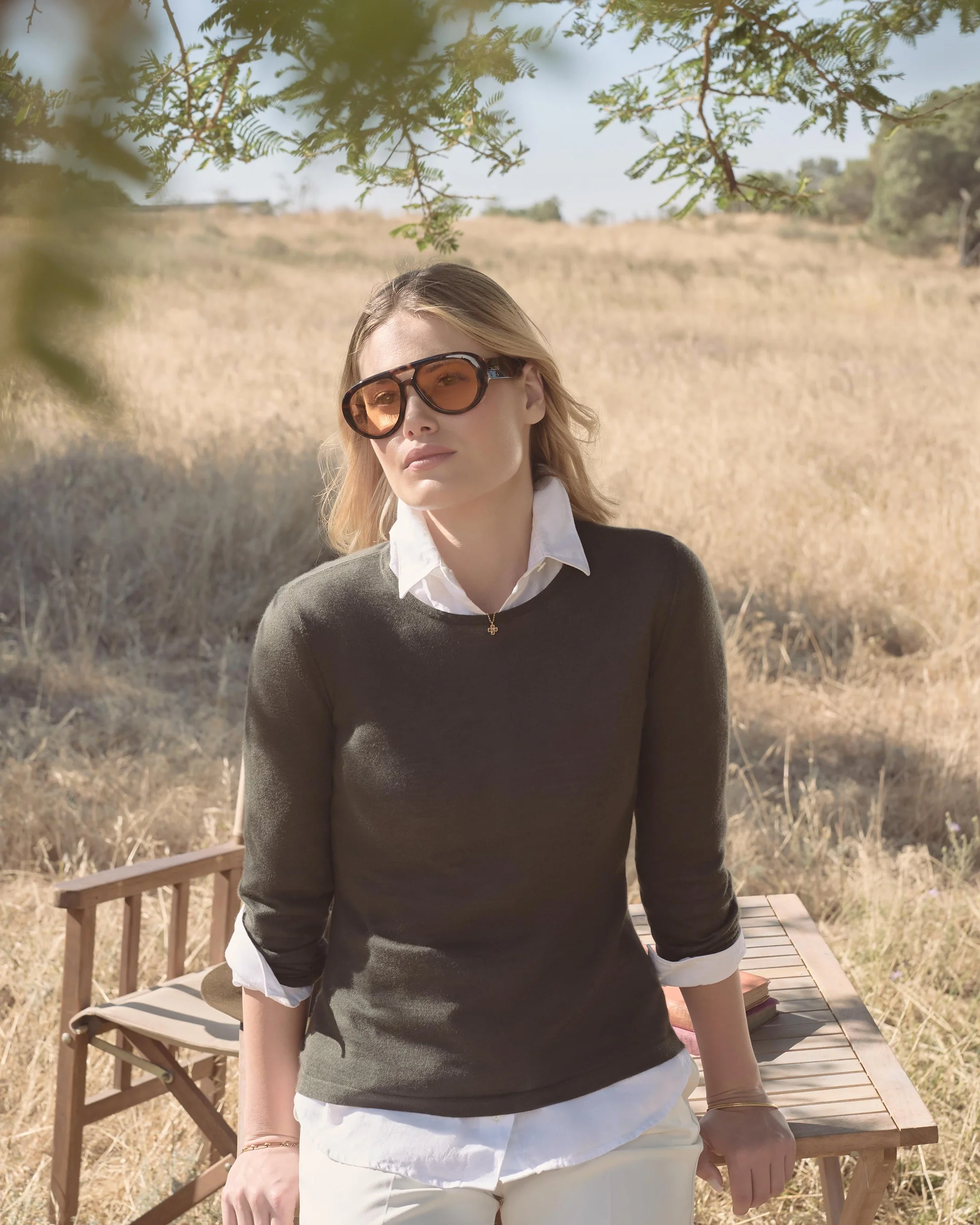 Women's Rochelle Linen Shirt White - Image 12