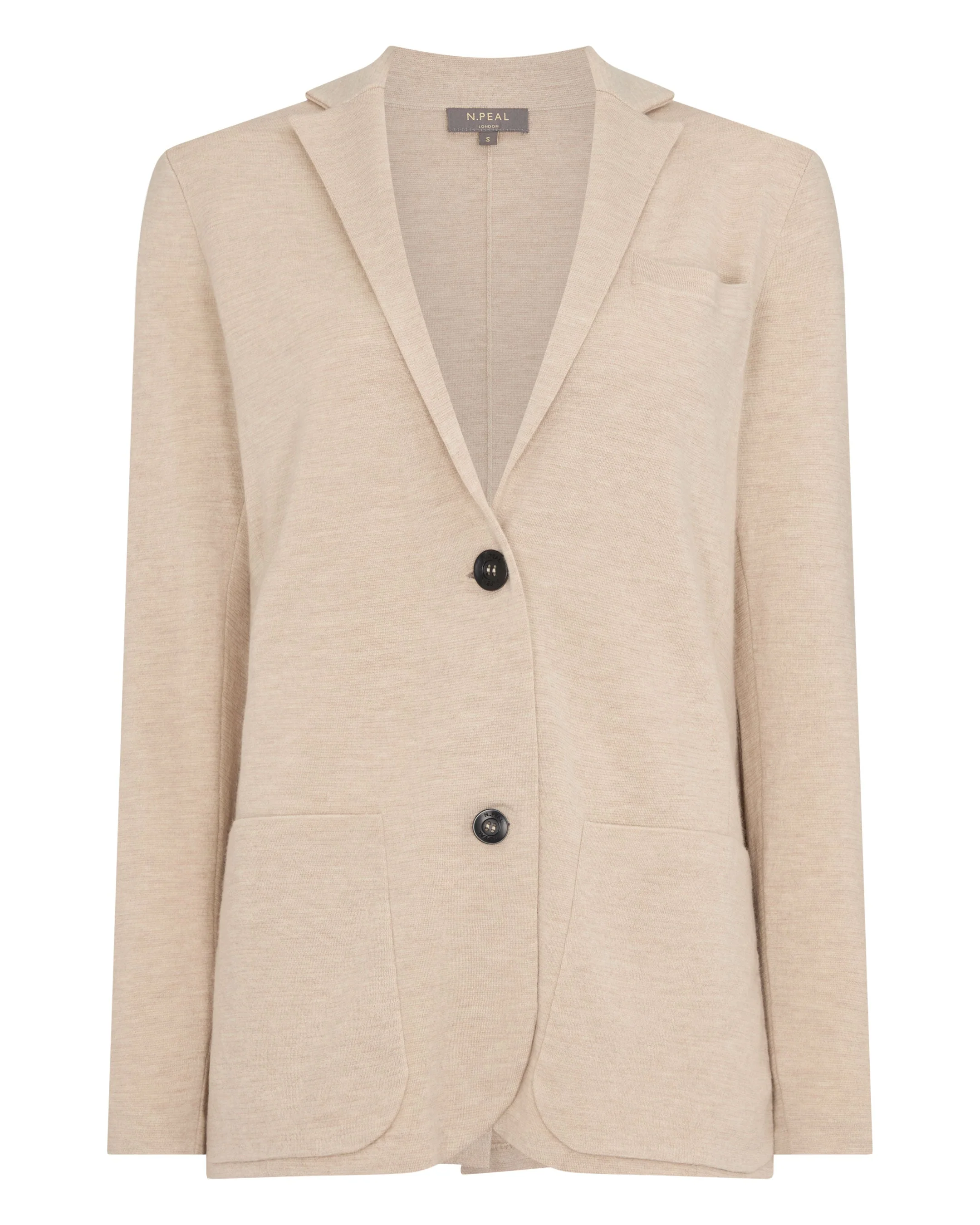 Women's Superfine Cashmere Silk Blazer Sandstone Brown - Image 2