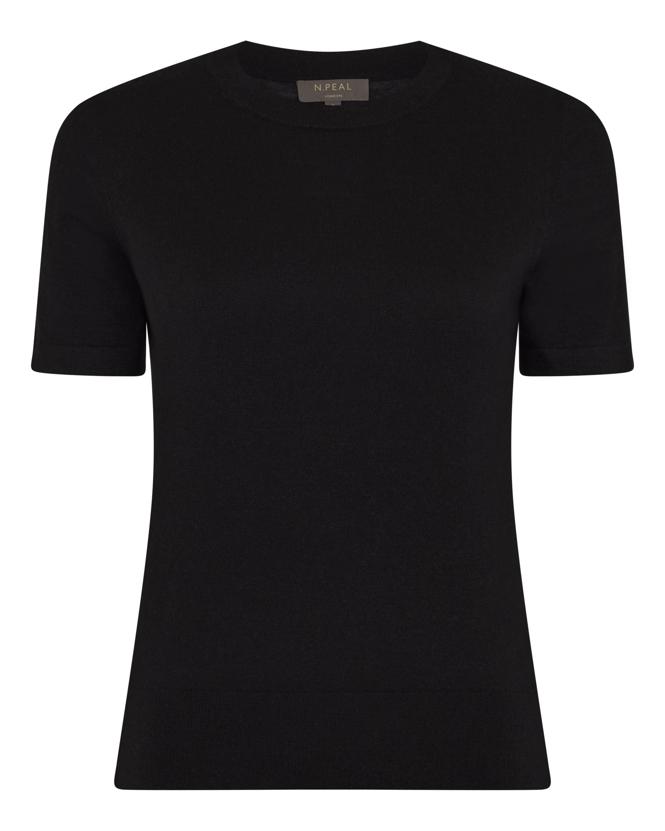 Women's Isla Superfine Cashmere T-Shirt Black - Image 2